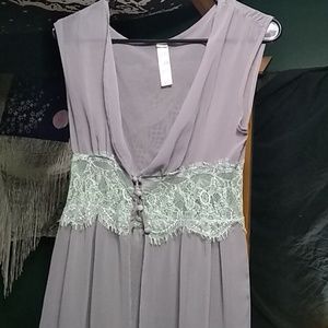 See through top that button up top.